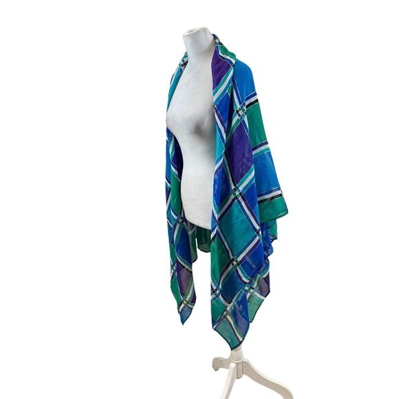 Ladies Vintage Gottex Brand Large Square Swim Cover Up Sarong - Picture 3 of 8